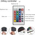 RGB Led 16 Color SMD5050 12V Strip Light With 24 Key IR Remote Led Strip Lighting For Ceiling Decoration.