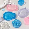 Clear Ice Cubes Squishy Toys Cute Cat Paw Fish Stress Relief Fidget Toy TPR Sticky Antistress Ball Slimy Squeeze Toys. 