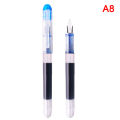 Fountain Pen Large capacity fashion classic Transparent Color ink Stationery. 