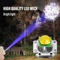 Adsorption & Handheld Work Lights/ Portable LED Front Light + COB Side Light/ Multifunctional Safety Hammer Strong Light Flashlight/ for Camping&Adventure&Mountaineering. 