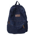Japanese niche retro lazy style pendant backpack women's denim school bag casual college student class backpack.
