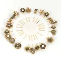 10 Pieces Metal Hijab Pin for Women - Golden. 