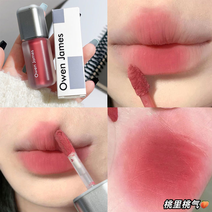 Owen%20James%20Small%20Silver%20Tube%20Lip%20Glaze%20Matte%20Mist%20Velvet%20Non-fade%20White%20Lipsticks%20Lip%20Stain%20Lip%20Gloss%20Delicate%20Not%20Dry%20Wholesale%20-%20Image%205