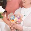 Mini Handwoven Flower Bouquet for Gift to Friends Women Birthday Home Decor. 