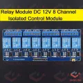 Relay Module DC 12V Eight Channel Isolated Control Module With Screw Terminal For Arduino 12V 8 Channel  Relay Circuit With Optocoupler Protection 12V Relay Module Switches. 