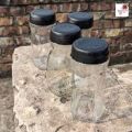 3 Pis Glass Built Coffee Jar 500ml(কফির কাচের জার).