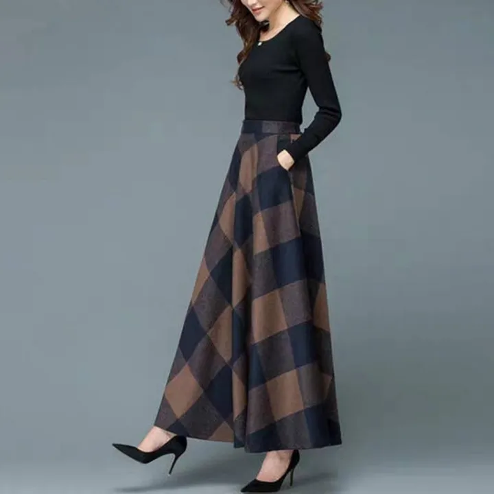 Office%20Skirt%20Thick%20Elegant%20Skirt%20Warm%20Versatile%20Fashion%20High%20Waist%20A-Line%20Maxi%20Winter%20Long%20Skirt%20-%20Image%202