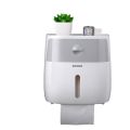 Bathroom with drawer, press opening and closing, wall-mounted waterproof double-layer tissue box, toilet, mobile phone shelf, roll paper holder.