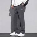 New Upgraded Soft Cosy Lyocell Fabric Men's Pants Baggy Straight Elastic Waist Thick Casual Wide Trousers Male Oversized M-5XL. 