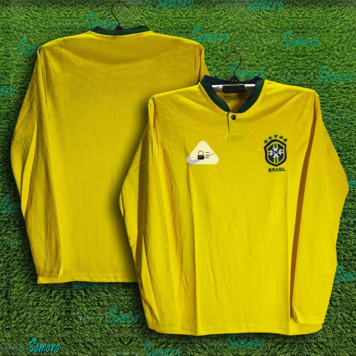 Brazil World Cup Jersey - Full Sleeve Thai Premium Football Jersey For Men - Long Sleeve - Brazil Jersey 2026/2027