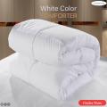 white colour king size comforter. 