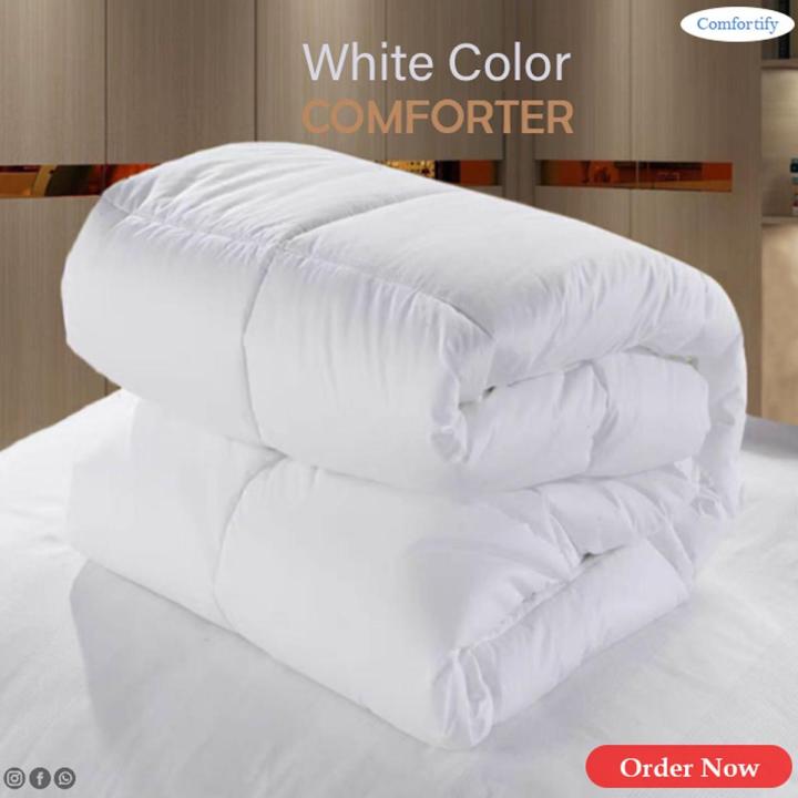 white colour king size comforter