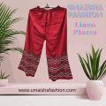 Fashion Trend Soft Linen Print Plazzo For Woman. 