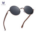 Oi Wood Retro Round Wood Sunglasses For Men Women Wooden Sun Glasses Polarized Blue Mirror Eyewear Fashion Driving Goggle 8024.