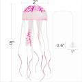 Artificial Swim Luminous Jellyfish Aquarium Decoration Silicone Odorless Plants Luminous Fish Tank Ornaments Landscape Supplies.