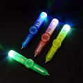 1 Pcs LED Spinning Pen Ball Pen Fidget Spinner Hand Top Glow In Dark Light EDC Stress Relief Toys Kids Toy Gift Office School Supplies.