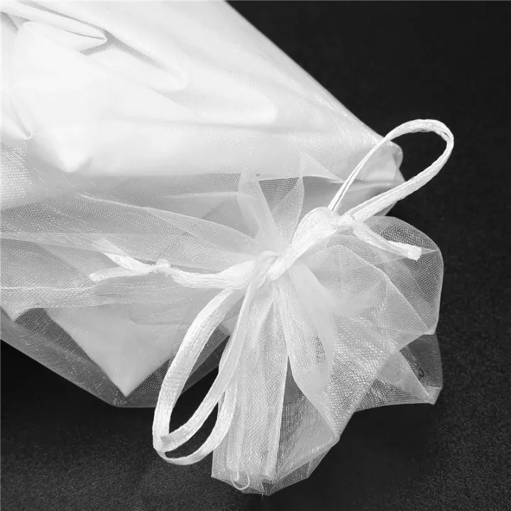 EITGZWAS%2060Pcs%20Sheer%20Organza%20Wine%20Bags%2014X37cm%20Reusable%20Simple%20Bottle%20Wrap%20Dresses%20Festive%20Packaging%20Drawstring%20Pouches%20(White)%20-%20Image%206