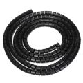 1M 10/22mm PE Waterproof Flexible Cable Spiral Winding Tube Cable Spiral Wrap Tidy Cord Wire Banding Loom Storage Organizer Tool. 