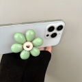 pop socket for Mobile phone airbag bracket ins style Japanese style fresh three-dimensional frosted dopamine color flower adhesive retractable.