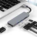 USB 3.0 Type C Adapter Docking Station USB 2.0 Port TF SD Card Reader Audio Output Multi-hub Splitter RJ45 HDMI for Laptop Tablet Phone Disk Converter Macbook Air M1 iPad Pro Samsung S8/S9/Note 8/Note 9, HP. 