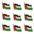 Free Palestine Solidarity Pin (2.5×2cm) – Palestinian Flag Metal Brooch Badge | National Flag Lapel Pin | Ethnic Style Clothing Accessory for Men & Women.