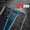 2 Pack Phone case For Xiaomi Poco M6 Pro 4G Soft Transparent Full Protection Clear Back Cover For Poco M6 Pro case.