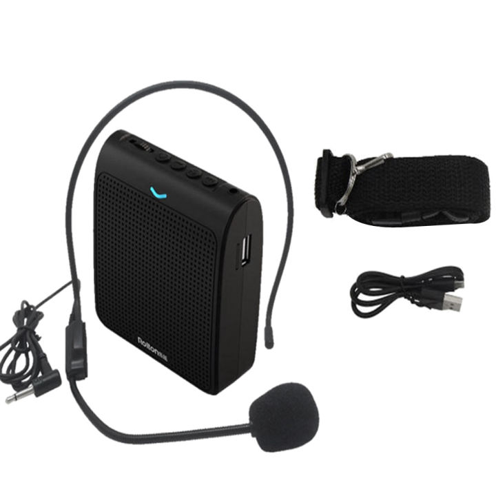 Portable%20Microphone%20Loud%20Speaker%20Mini%20Voice%20Amplifier%20with%20USB%20TF%20Card%20FM%20Radio%20for%20Teacher%20Tour%20Guide(White)%20-%20Image%209