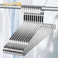 Stainless steel flat bar hanger, non slip and bold, seamless, bedroom, home, drying, support, dormitory, balcony, clothes hanging. 