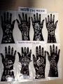 8 Pcs Mehedi Sticker Henna Stencil Self-Adhesive Beautiful Body Art Designs -Mehedi Temples. 