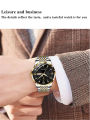 Planett Fanss POEDAGAR Men Watch Business Fashion Watch Waterproof Simple Watch Military Wristwatches Classic Roman Numeral Dial Calendar Luminous Pointer Wrist Watches for Men.