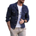 Men's Jacket 2023 New Mens Denim Jacket Slim Fit Fashion Casual Pocket Jacket Coat Men Handsome Spring Autumn Classic Red Coat.