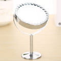 Magnification Circular Makeup Mirror Dual 2 Sided Round Shape Rotating Cosmetic Mirror Stand Magnifier Mirror Standing Mirror. 