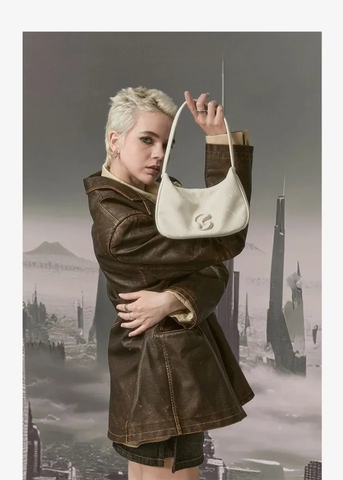 JACD【Waste Soil Package】Design Retro Underarm Bag for 