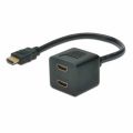 High Quality HDMI Splitter Cable 1 Male To Dual HDMI 2 Female Y Splitter Adapter in HDMI HD LED LCD. 