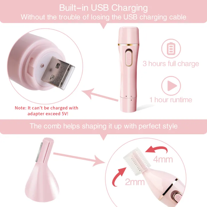 Facial%20Hair%20Removal%20for%20Women,%204%20in%201%20Professional%20Electric%20Razor%20Shaver%20for%20Women%20Waterproof%20Hair%20Remover%20Kit%20with%20Nose%20Hair%20Trimmer%20Eyebrow%20Trimmer%20USB%20Rechargeable%20Ladies%20Body%20Hair%20Trimmer%20Hair%20Removal%20Device%20Appliances%20Lady%20Shaver%20-%20Image%205