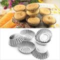 6Pcs Baking Cup Liner Molds Round Shape Silicone /Aluminium Cupcake Mold Maker Tray Diy Cake Decorating Tools. 