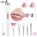 Monja Nail Art Drill Machine White and Lightpink 2W， Rosegold-5W，USB Electric Acrylic False Nails Tips Grinder Cuticle Softener Sanding Grit Polishing Sander Bits Set Manicure Pedicure Care Portable Tools Devices. 