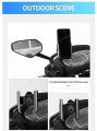 Universal Aluminum Alloy 360° Rotated Adjustable Rear-View NON USB Mirror Type Bike Motorcycle Honda Scoter Cell Phone Mobile Smart Phone Holder or Stand. 