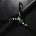 Luxury Rhinestone Green Waterdrop Panties for Sexys G String Women Vintage Thong Y2k Bikini Underwear Jewelry Gifts.
