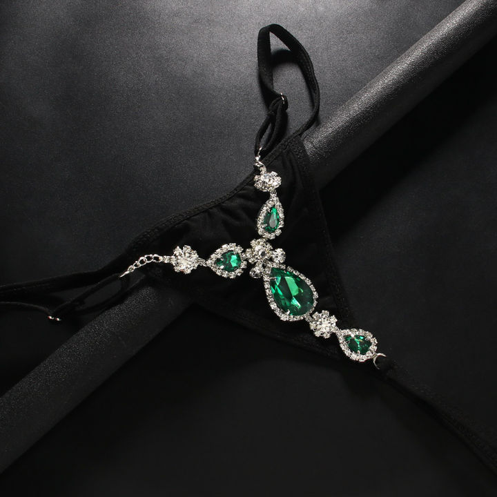 Luxury%20Rhinestone%20Green%20Waterdrop%20Panties%20for%20Sexys%20G%20String%20Women%20Vintage%20Thong%20Y2k%20Bikini%20Underwear%20Jewelry%20Gifts%20-%20Image%203