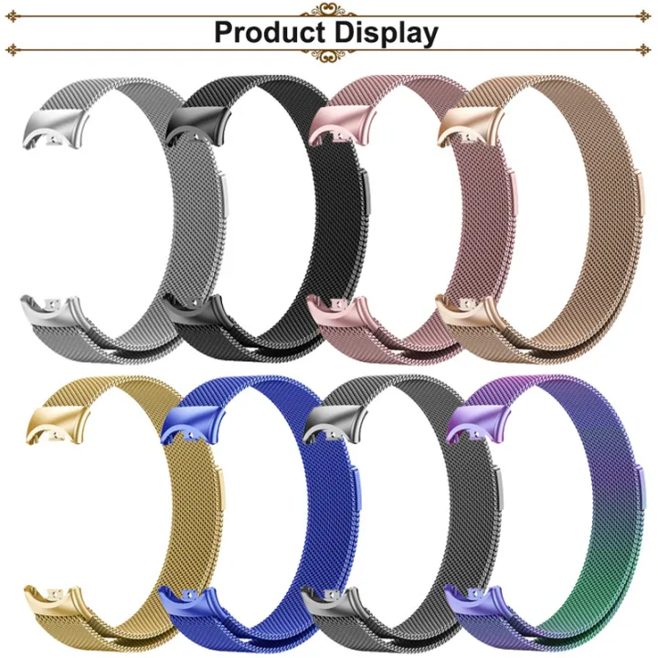 Xiaomi Mi Band 9, Mi Band 8 Bracelet Wristband Belt Stainless Steel Metal Strap Replacement Wrist Strap