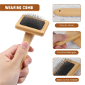 Tapestry Weaving Comb Macrame Slicker Brush Cotton Rope Open Knot. 