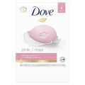 Dove Beauty Bar Gentle Skin Cleanser Moisturizing for Soft Skin Care Pink More Moisturizing than Bar Soap 3.75 oz, 4 Bars (1 box-4pcs ).