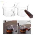 Espresso Glasses Coffee Measuring Cup Double Spouts Comfortable to Hold Multipurpose Mini Measuring.