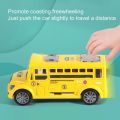 【3C VictoryEagle】With Sounds School Model Toy Boys Toys ABS Exquisite Simulate Car Model City Tourist Car Birthday Gift. 