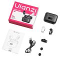 ULANZI A200 Mini Mic Wireless Lavalier Lapel Microphone Plug & Play, Smart Noise Cancelling, Digital Display, 30H Battery for Video Recording. 