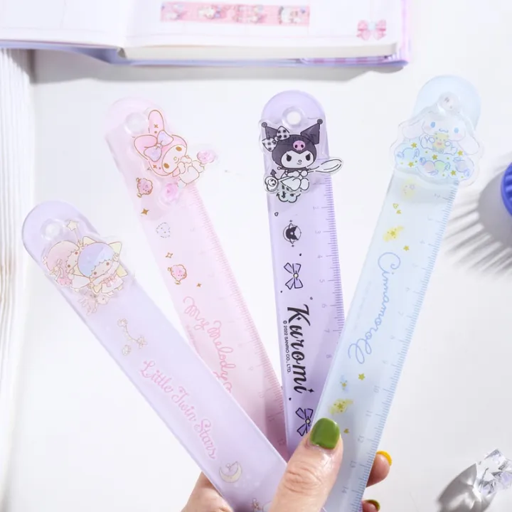 Sanrio%20Funny%20Rotatable%20Ruler%20Kuromi%20Melody%20Cute%20Cartoon%20Straightedge%20Student%20Stationery%20Office%20Equipment%20-%20Image%207