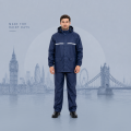 Premium Double Part Waterproof Rain Coat for Men and Women with Reflective Safety Strip, Two Pockets, Lightweight Windproof Outdoor Riding Travel Protection Wear Both Side Use. 
