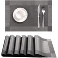 6 Dinning Table Mat With 1 Runner (6+1=7 Pcs) Table Mats Set - PVC. 