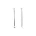 999 Pure Silver Ear Hole Earrings for Women, Sterling Silver, Small Mini Double-Headed Ear Sticks, Ear Bone Nails, Simple Ear Needle Earrings. 